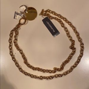 LC Gold Toggle Chain Necklace